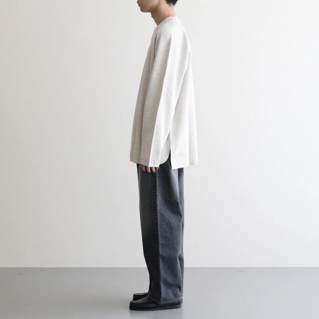 Rough&Smooth Thermal Over-neck L/S #HeatherOatmeal [bROOTS24F30F26]