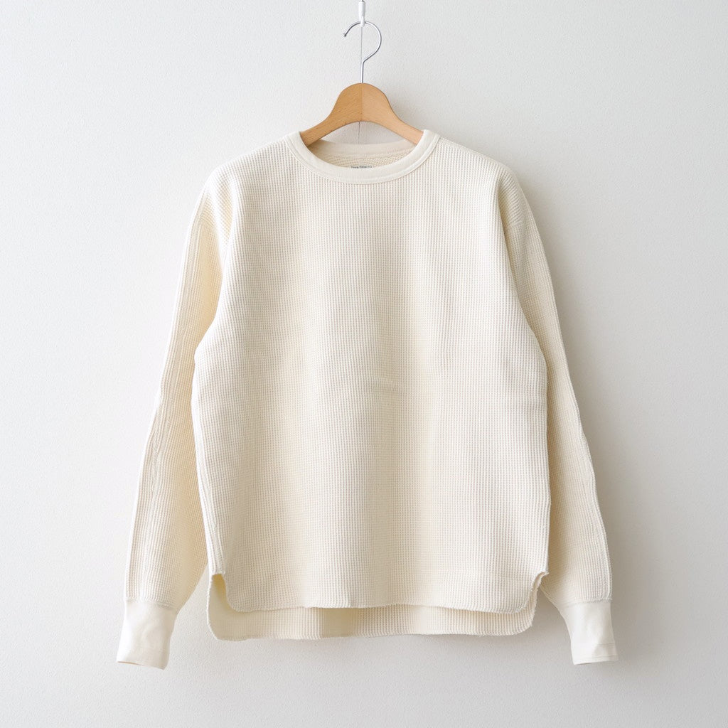 HEAVY WAFFLE TOP #IVORY [PMAU-CL01]