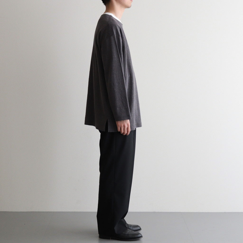 NORMANDY LINEN BASQUE SHIRT #GRAY [BN-25SM-065]