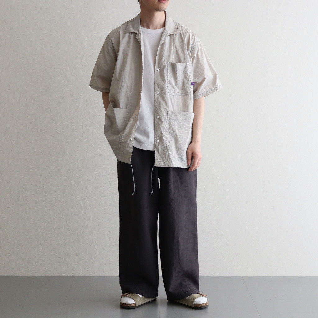 Nylon Taffeta Field S/S Shirt #Light Gray [N25SG055]