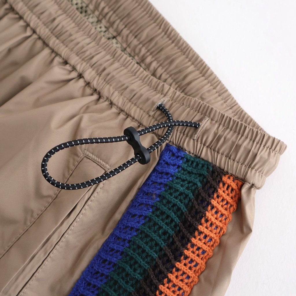 TRACK PANTS NYLON #BEIGE [DNSPC003]