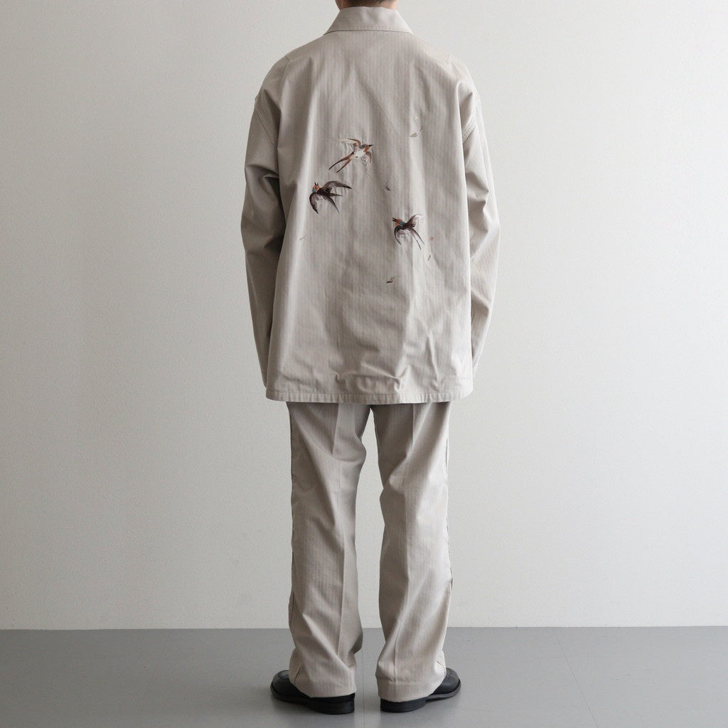 PATINA HERRINGBONE SOUVENIR JACKET #BONE [251OJ-JK16]