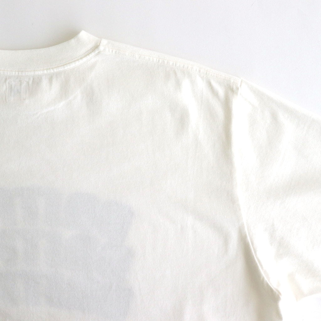 BRITPOP Print Tee WIDE #White×Black-PT [bROOTS25S34A]