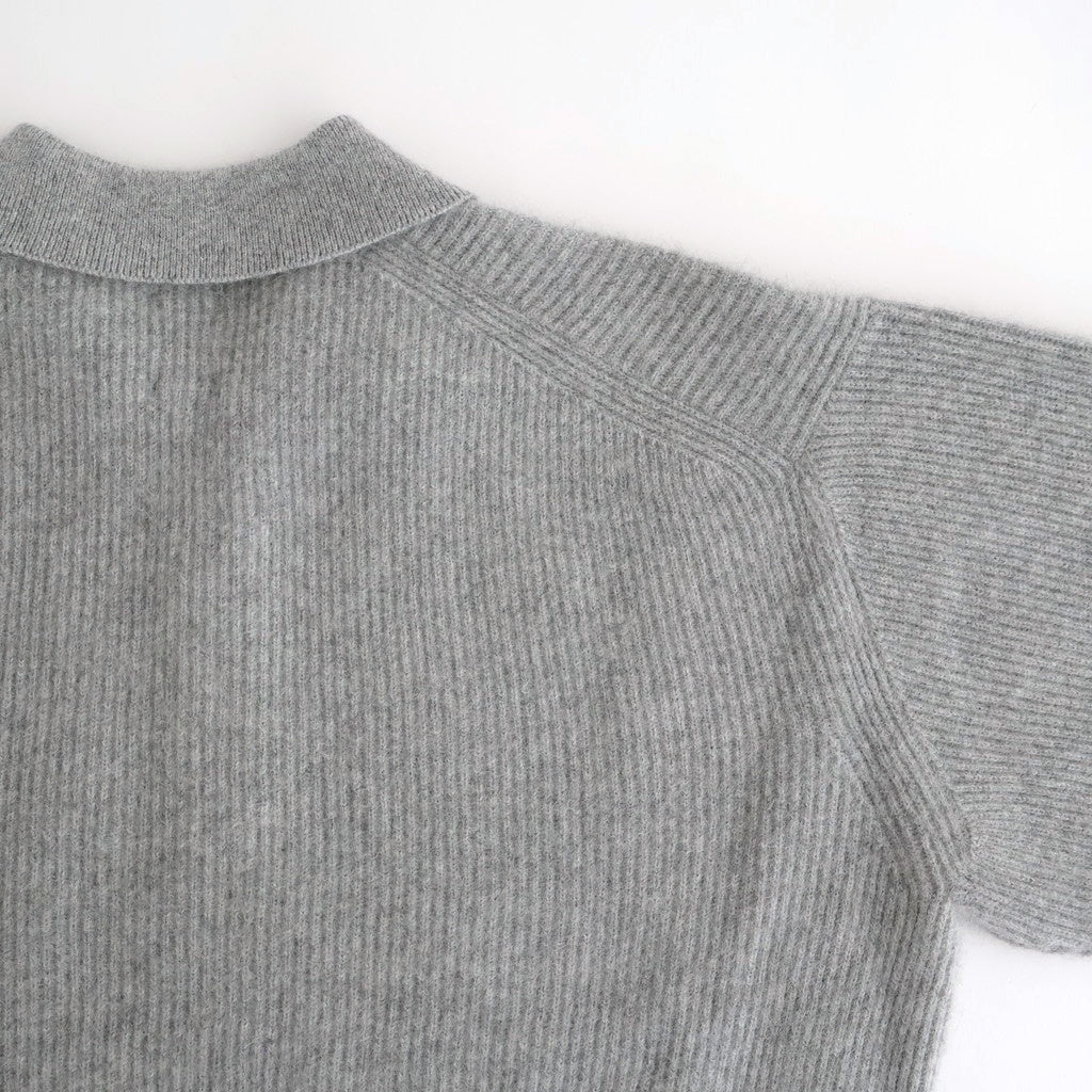 CASHMERE FOX POLO #GRAY [BN-25FM-055]
