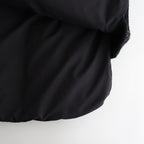 HIGH-COUNT SILK PUFF VEST #BLACK [252OJ-VT02]