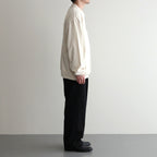 Co/Silk Nep Harf-Zip Shirt #Ivory [BHS25S037]