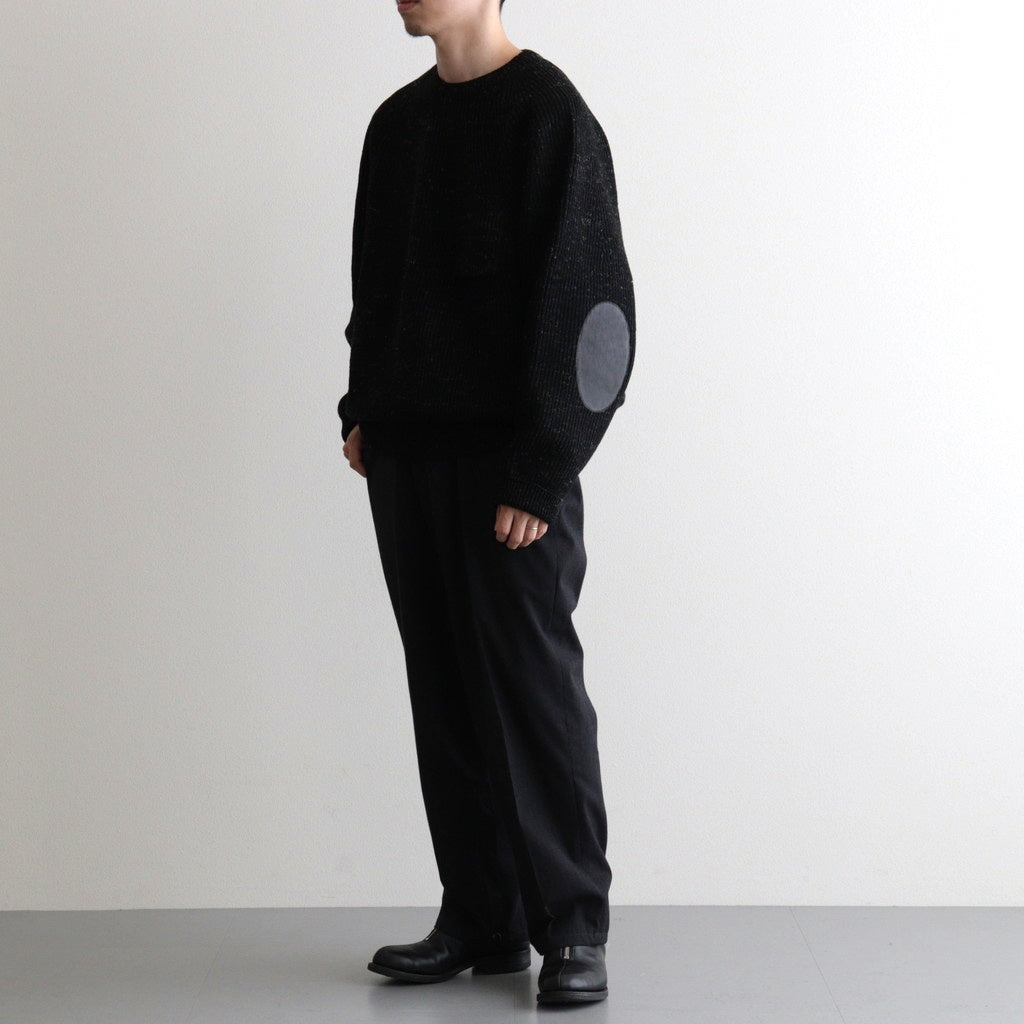 BLENDED KEMPI CREW-NECK SWEATER #ONYX [252OJ-KN01]