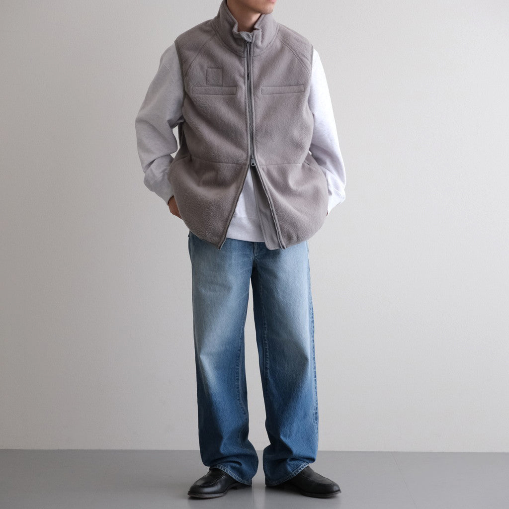LEVEL3 Fleece Vest #FoliageGrey [bROOTS24F13F25]