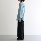 FLAT FRONT WIDE TROUSERS #BLACK [A26C07PT03C]
