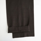 REGULAR FIT STRAIGHT TROUSERS #BROWN BIRD’S-EYE [M26C10PT03C]