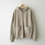 Garment Dyed Field Zip Up Hoodie #Beige [N26FH057]