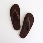 LEATHER BEACH SANDALS #BROWN [PMAT-SH02]
