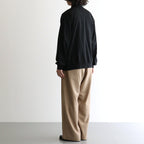 DOUBLE PLEATED BUGGY TROUSERS #BEIGE [M26C06PT01C]