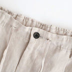 DOUBLE PLEATED EASY TROUSERS #TAUPE [A26A22PT02C]