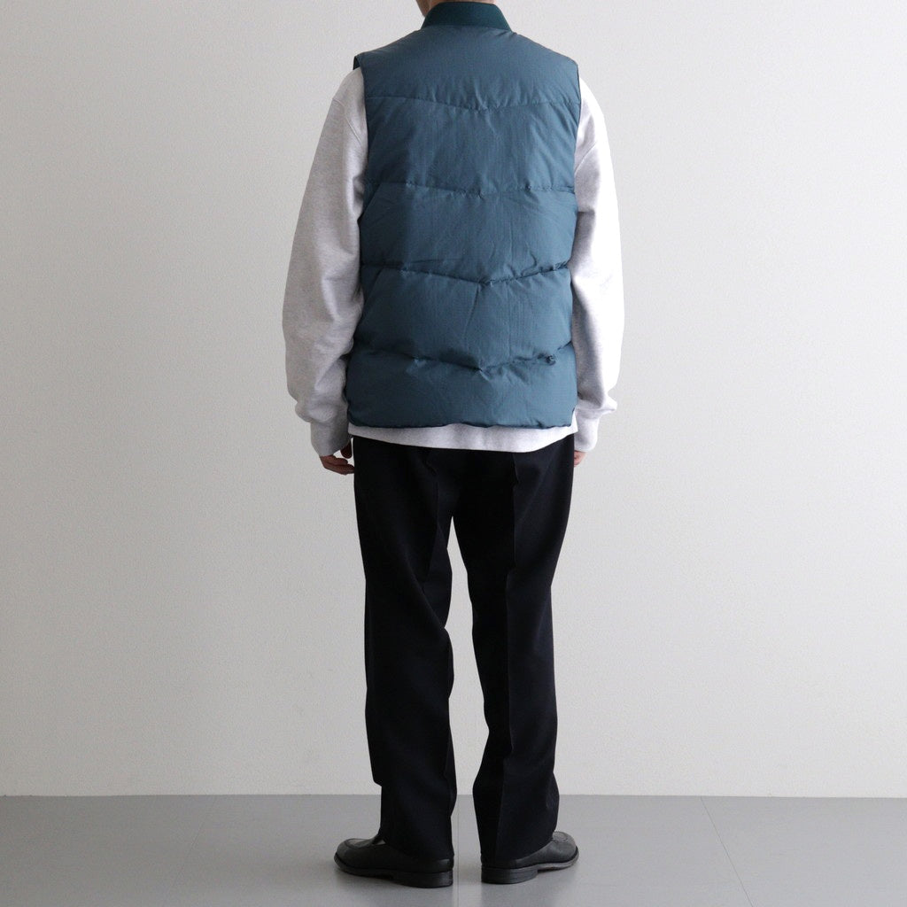 MOUNTAINEER DOWN VEST #CERULEAN [PMAU-VT01]