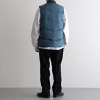 MOUNTAINEER DOWN VEST #CERULEAN [PMAU-VT01]