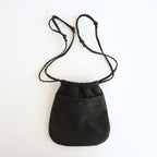 DRAWSTRING BAG #BLACK [BG-32-C-NUBCK-4]