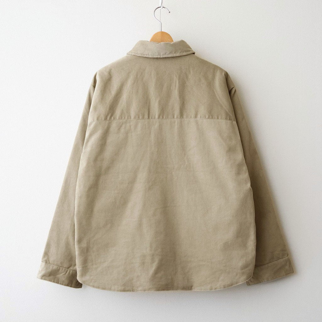 Corduroy Field Insulation Shirt Jacket #Taupe [N26FA051]