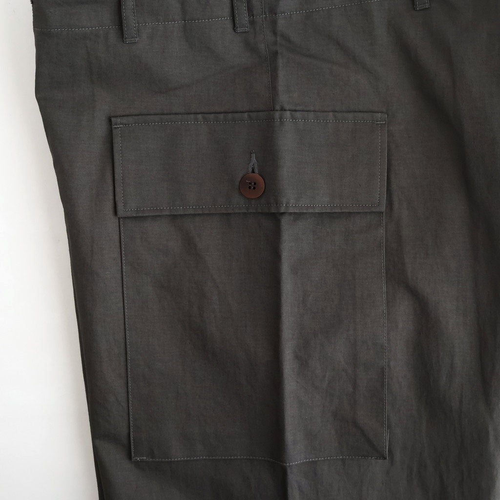 COTTON LINEN M43 TROUSERS #MILITARY GRAY [26S-BIS-PT34]