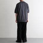 CARIBBEAN SEAISLAND COTTON POLO SHORT SLEEVE #CHARCOAL [BN-26SM-064]