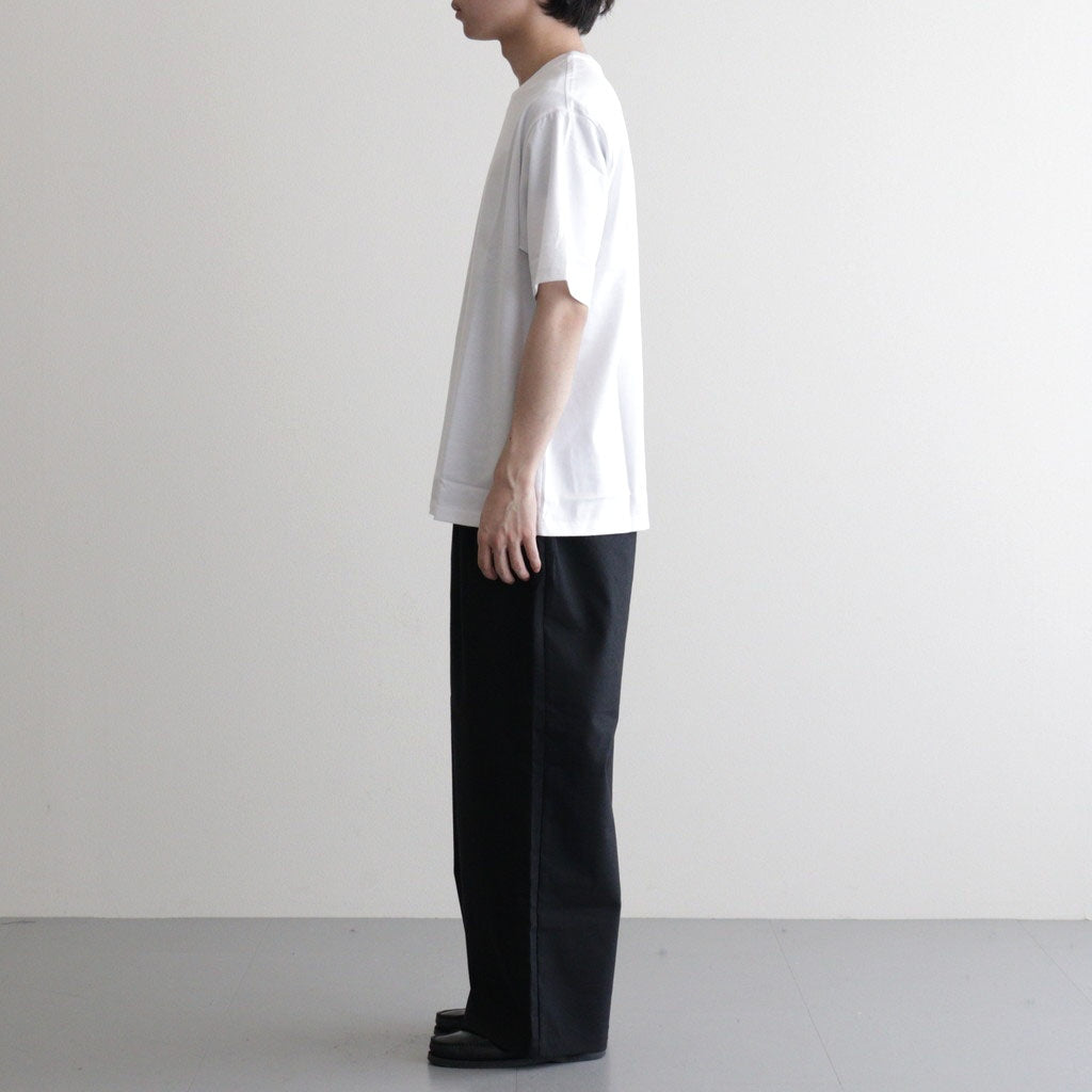 WIDE CYLINDER FIT EASY PANTS #CHAMBRAY BLACK [M26A11PT01C]