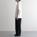 WIDE CYLINDER FIT EASY PANTS #CHAMBRAY BLACK [M26A11PT01C]