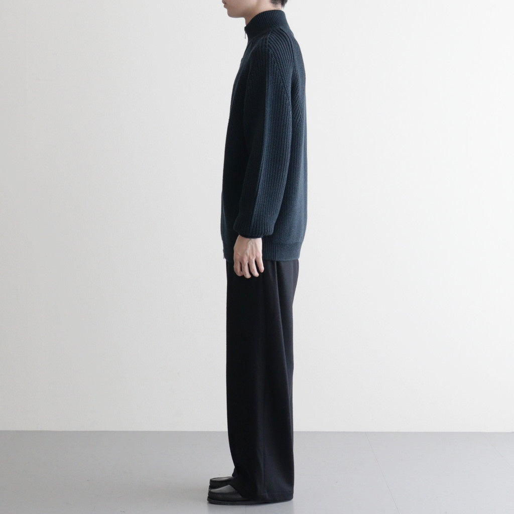 SIGNATURE DRIVERS KNIT #DARK GREEN×NAVY [BN-25FM-040]