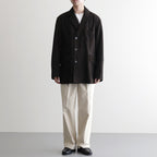 DOUBLE BREASTED JKT #BROWN [SH-62-C-NUBCK-4]