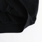 Co/Silk Nep Harf-Zip Shirt #Black [BHS25S037]