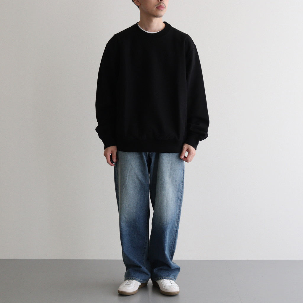 Soft&Hard Sweat Crew-Neck P/O #Black [bROOTS24F21]