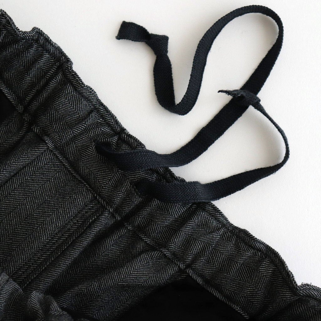 WIDE LEG EASY PANTS #HERRINGBONE [M25C12PT02C]