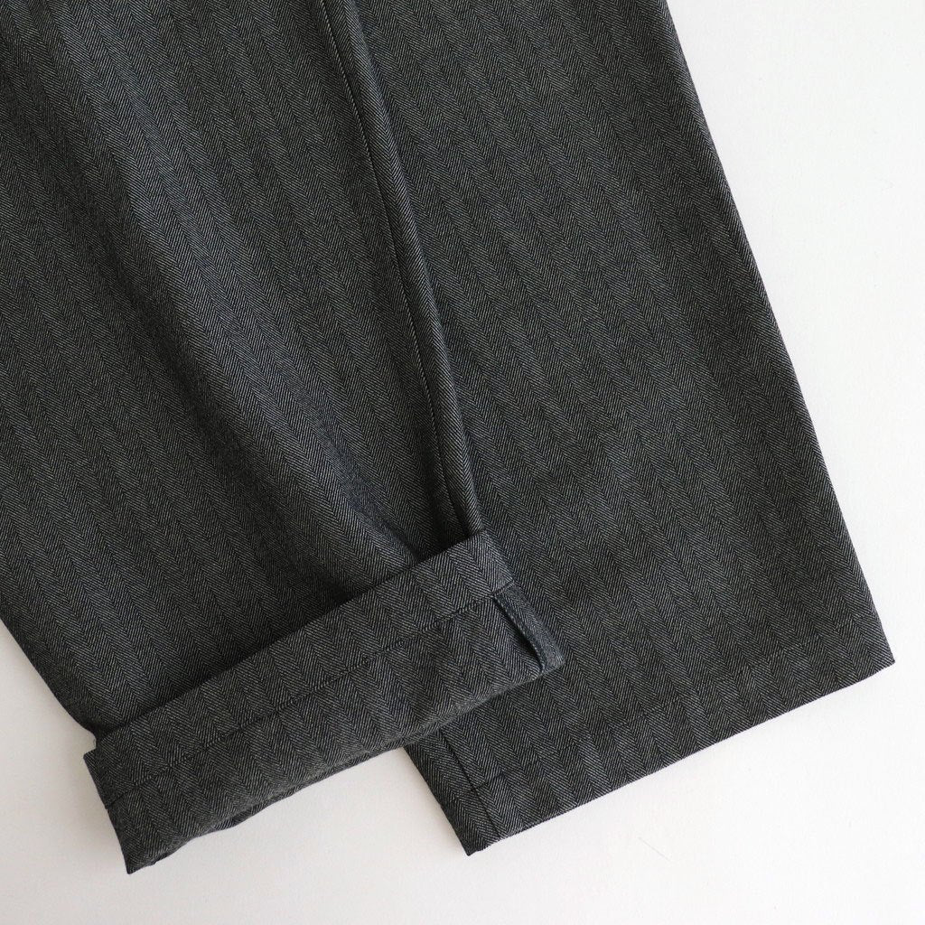 COCOON WIDE EASY PANTS #HERRINGBONE [M25C12PT03C]