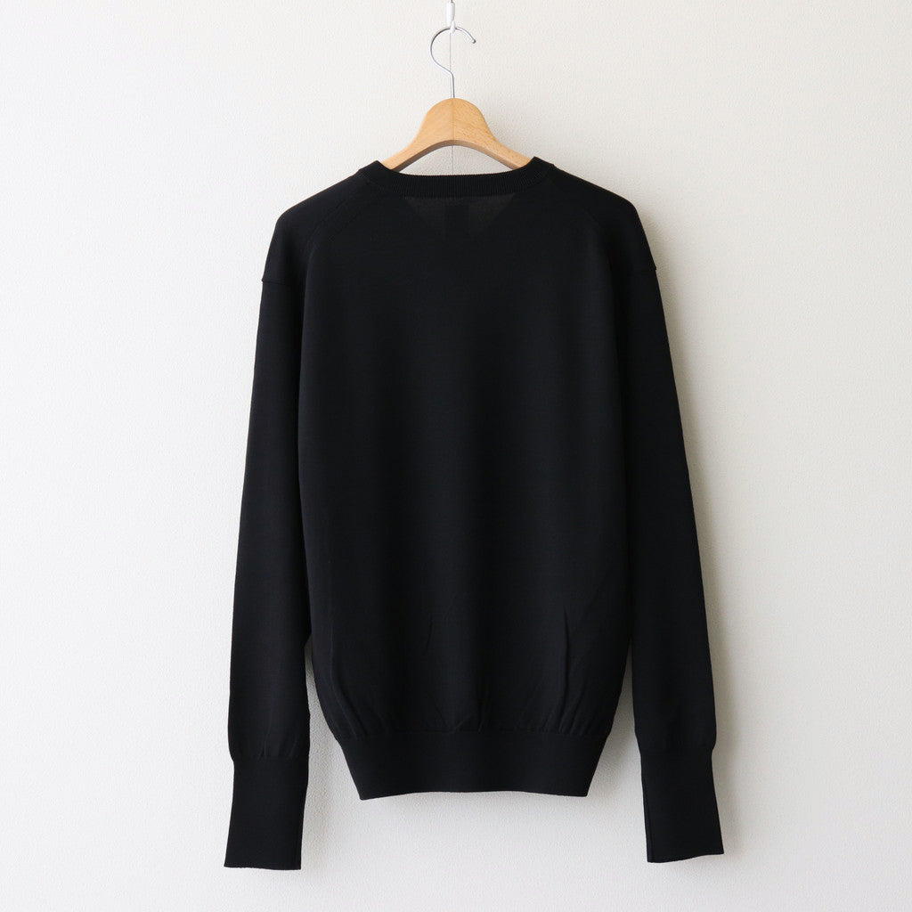 BABY WOOL V NECK #BLACK [BN-24FM-029]