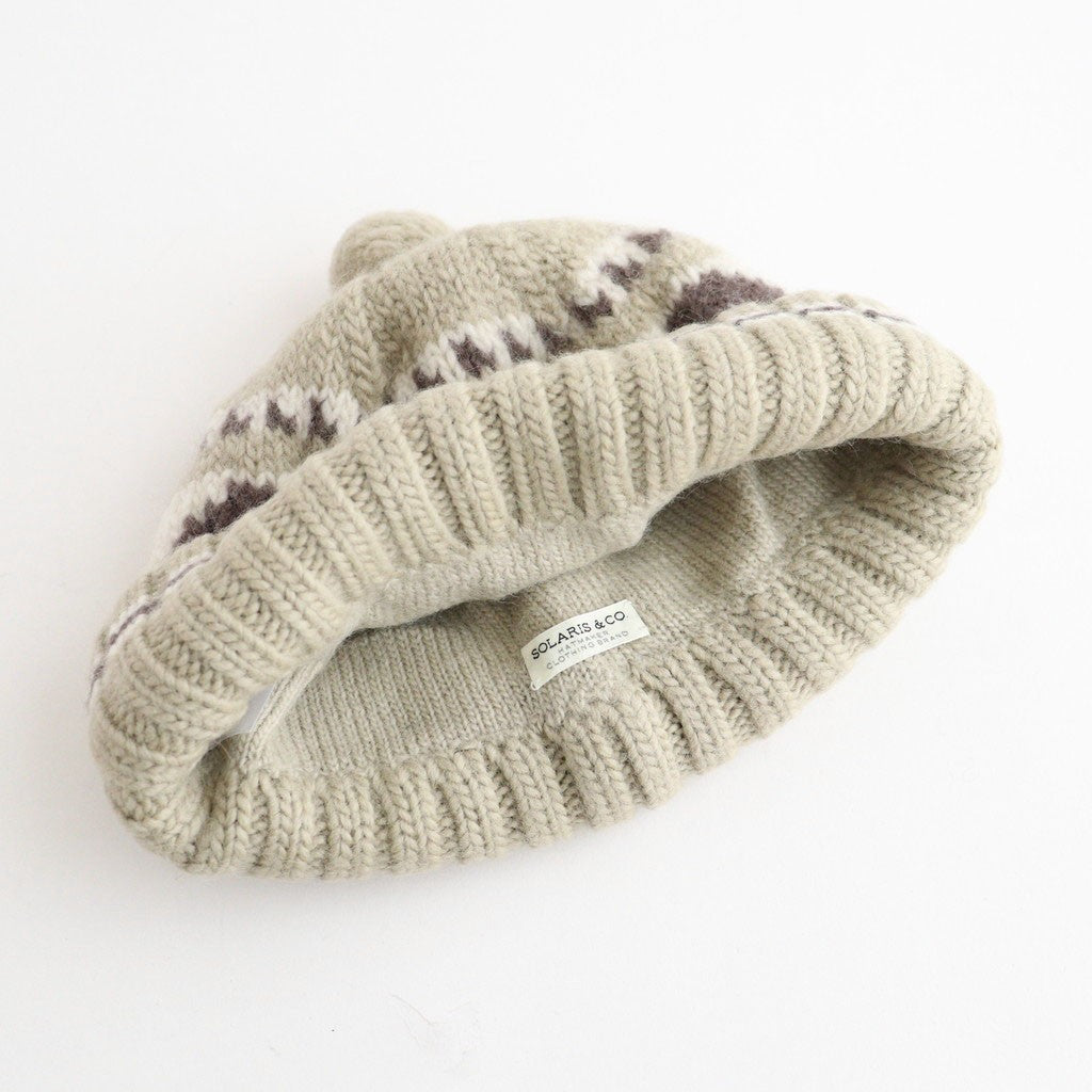 CANADIAN KNIT CAP - SNOWMAN #GRAY [Z01011]