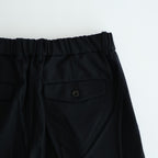 DOUBLE PLEATED WIDE TROUSERS #BLACK [A25C15PT02C]