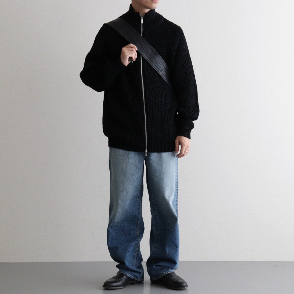 NEWSPAPER BAG M #BLACK [BG-27-C-COW.AN-4]