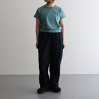 Co/Silk Nep Hem-Rib Football Sleeveless #DustTurquoise [BHSW25S3]