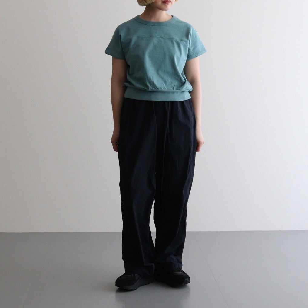 Co/Silk Nep Hem-Rib Football Sleeveless #DustTurquoise [BHSW25S3]