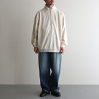 Co/Silk Nep Harf-Zip #Ivory [BHS24F038Si]