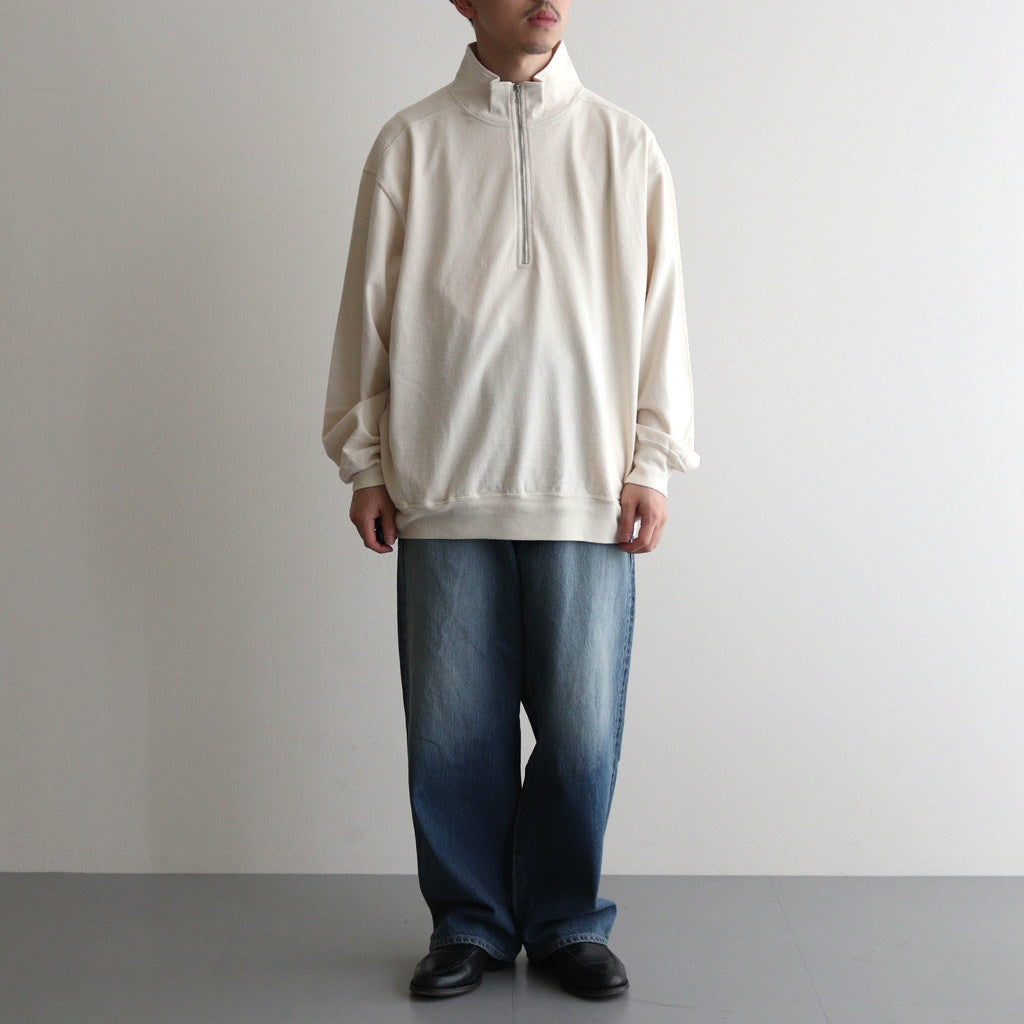 Co/Silk Nep Harf-Zip #Ivory [BHS24F038Si]