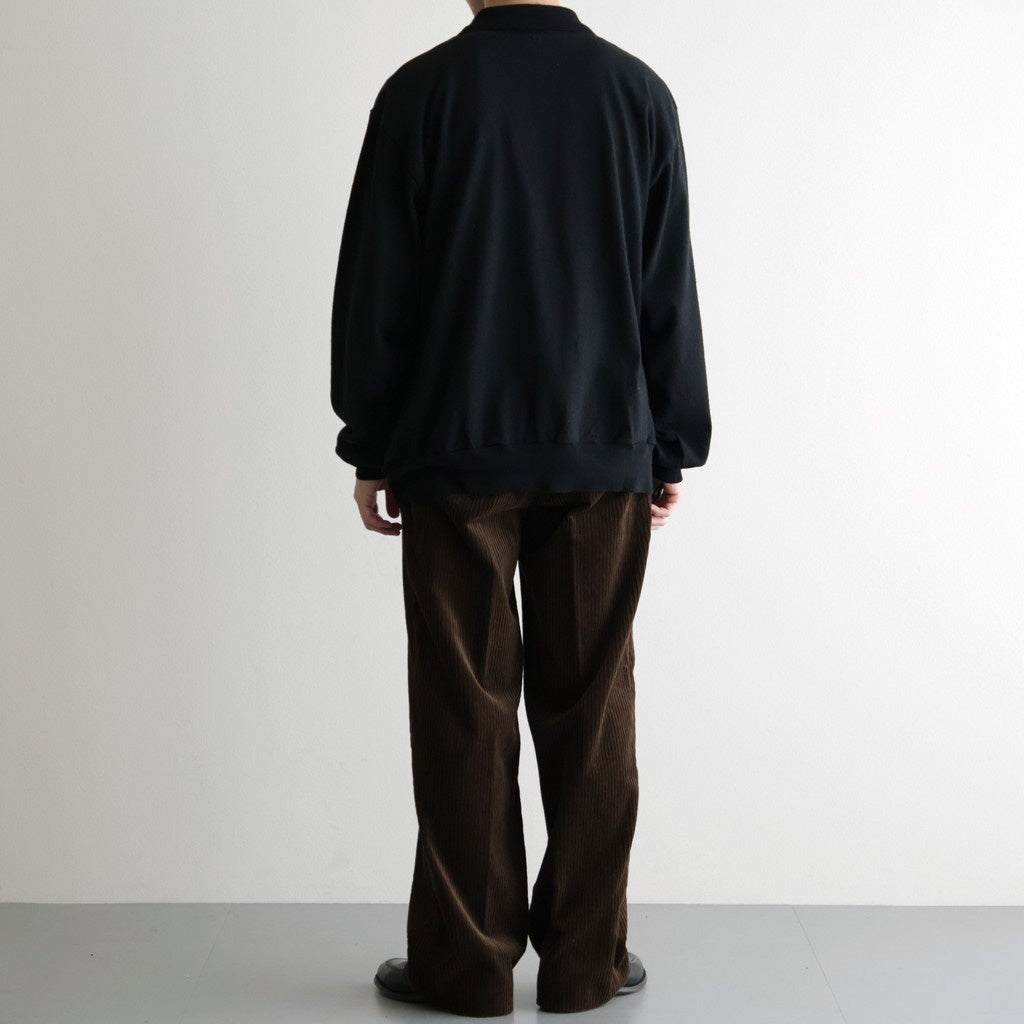 Co/Silk Nep Harf-zip P/O #Black [BHS25S037F26]