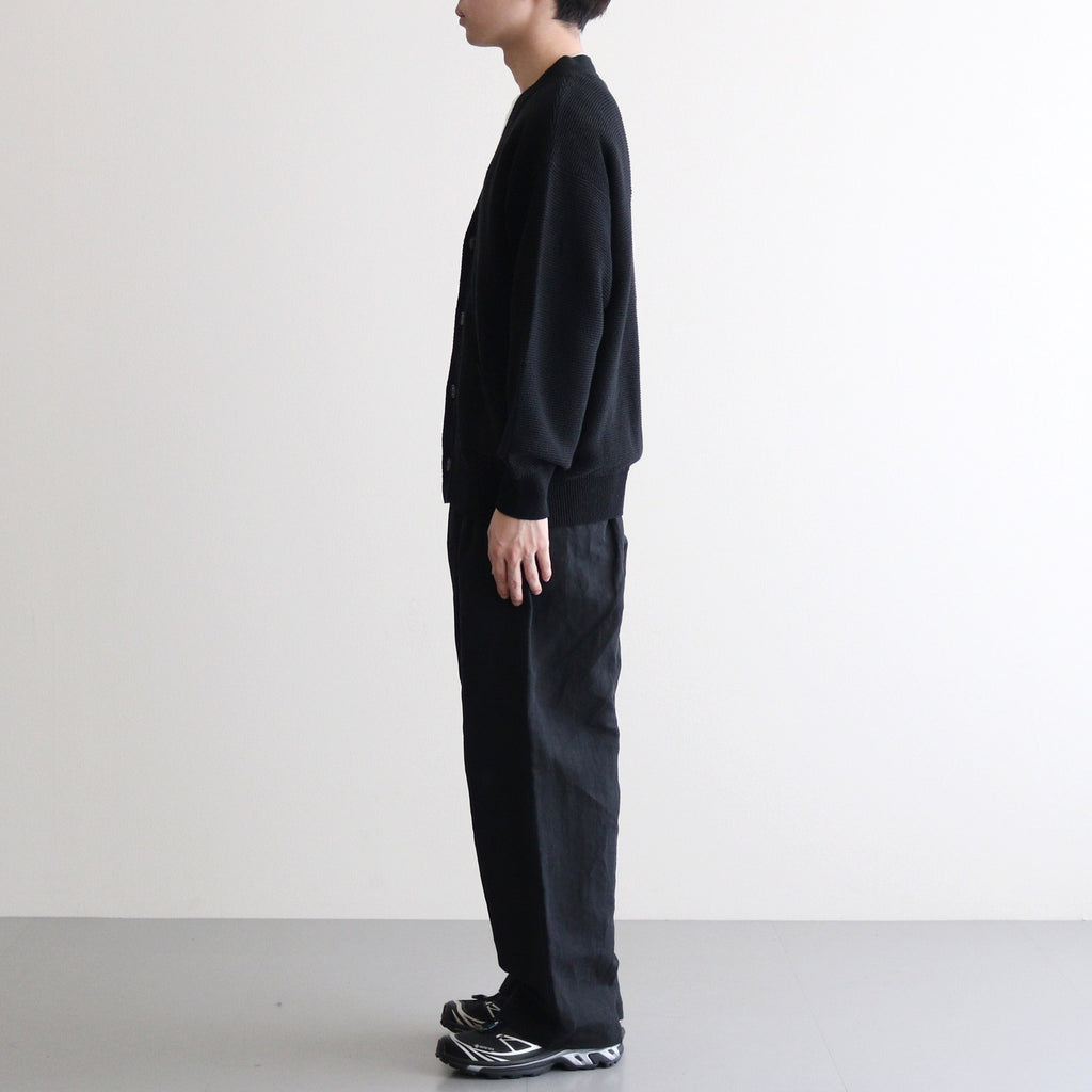 Co/Li Garter Stitch Cardigan #BLACK [NEP-SS2534M]