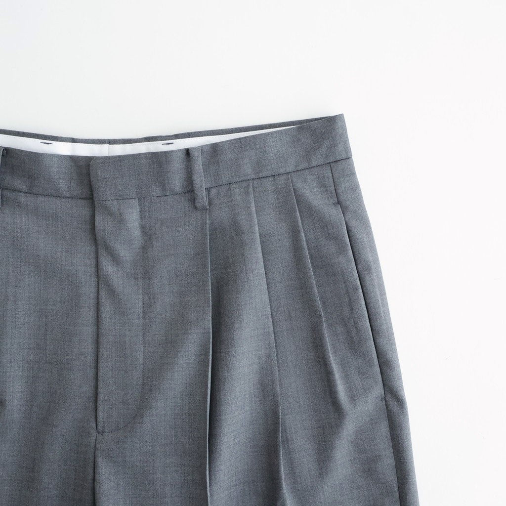 SUPER120'S CHAMBRAY WOOL 3TACK TR #020 GREY [17061 40031]