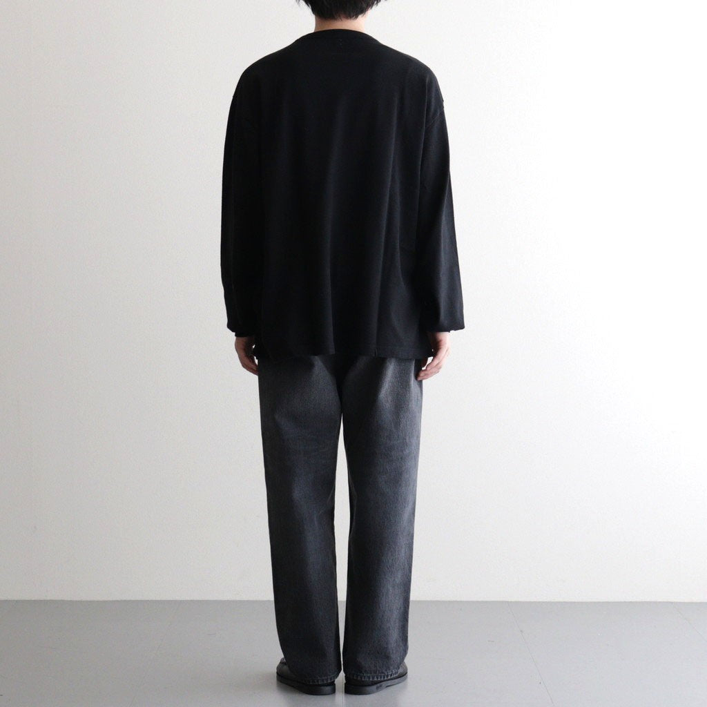 Co/Silk Nep Tee L/S #Black [BHS26S031]
