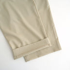TRIPLE PLEATED WIDE TROUSERS #BEIGE [A26A15PT03C]