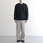 CASHMERE FOX CREW NECK #CHARCOAL [BN-25FM-053]