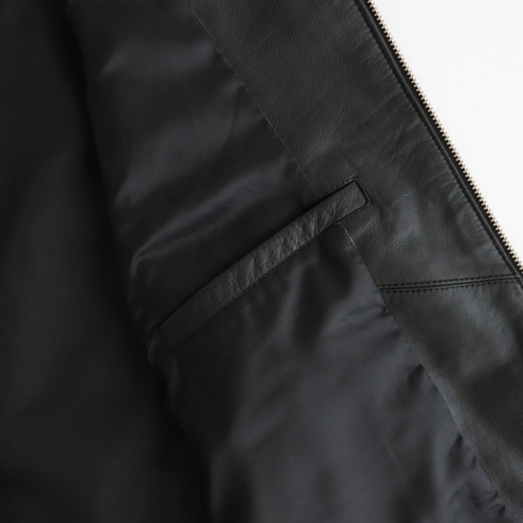 WORK VEST #BLACK [V-09-C-COW-4]