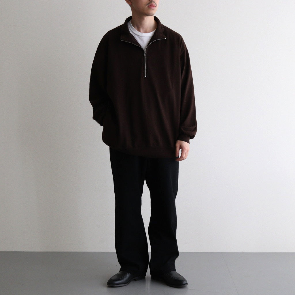 Co/Silk Nep Half-Zip #Chocolate [BHS24F038Si]