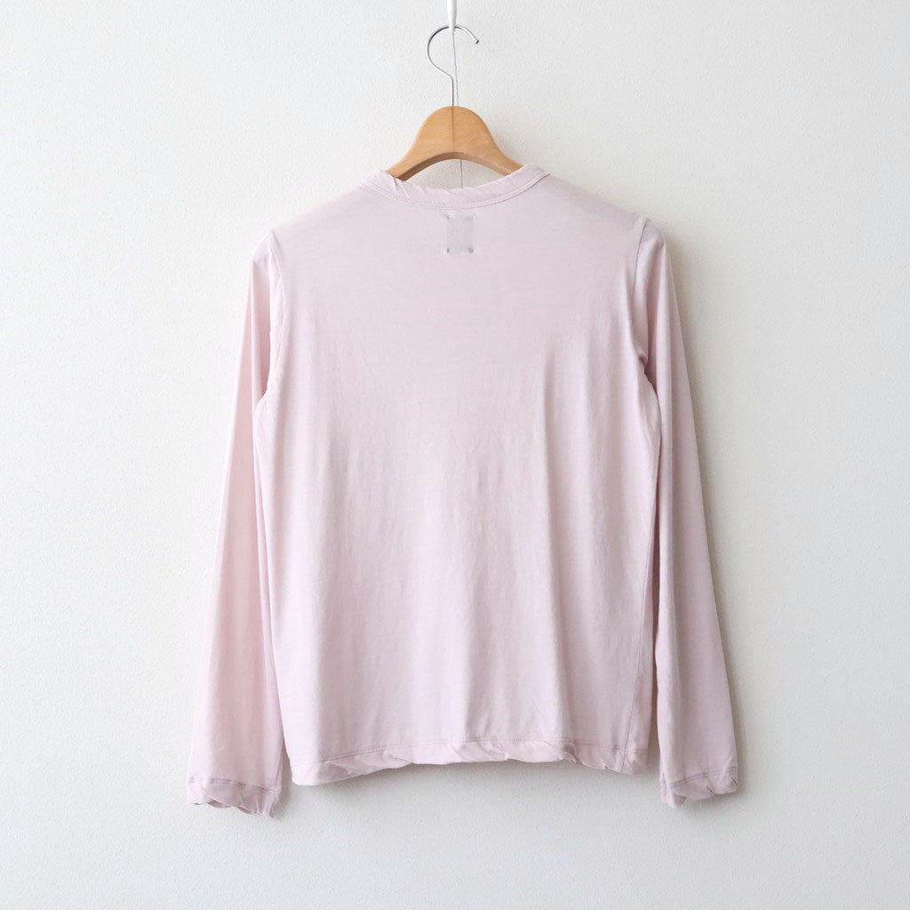 CHIFFON LONG T-SHIRT #PINK [BN-26SL-046]