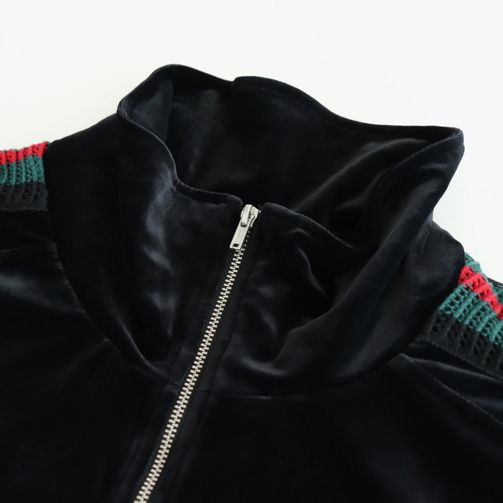 TRACK JACKET VELOURS #BLACK [DNA25B03-B]